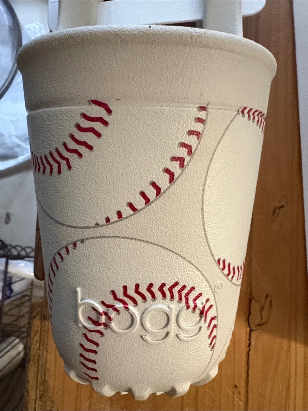 BOGG BAG White Baseball Phone & Accessory Holder Duo